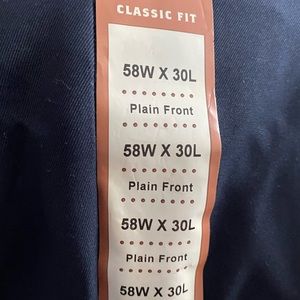 Big and Tall Haggar Dress Pant 58X30